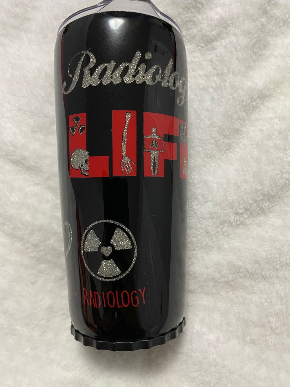 Hogg Radiology Life Black Stainless Travel Tumbler